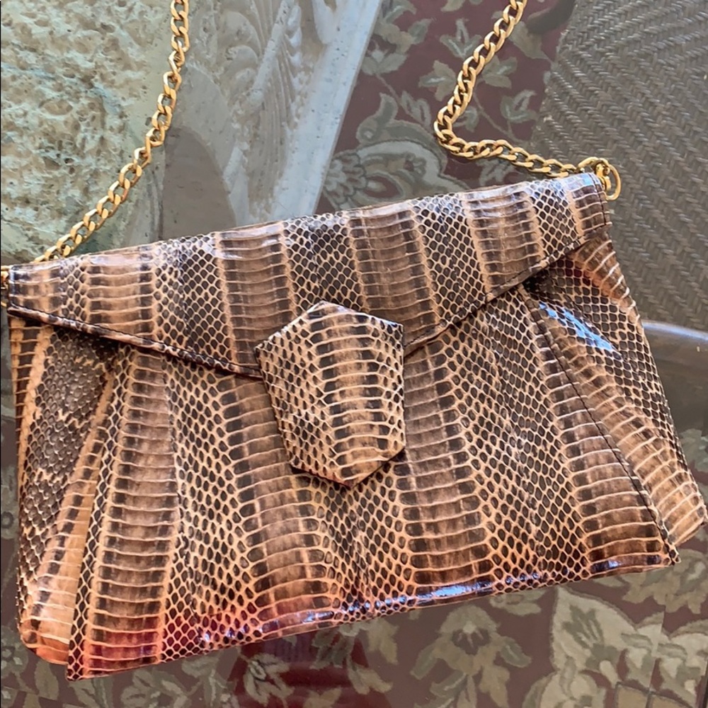 Real Python Chained Clutch - Picture 2 of 4